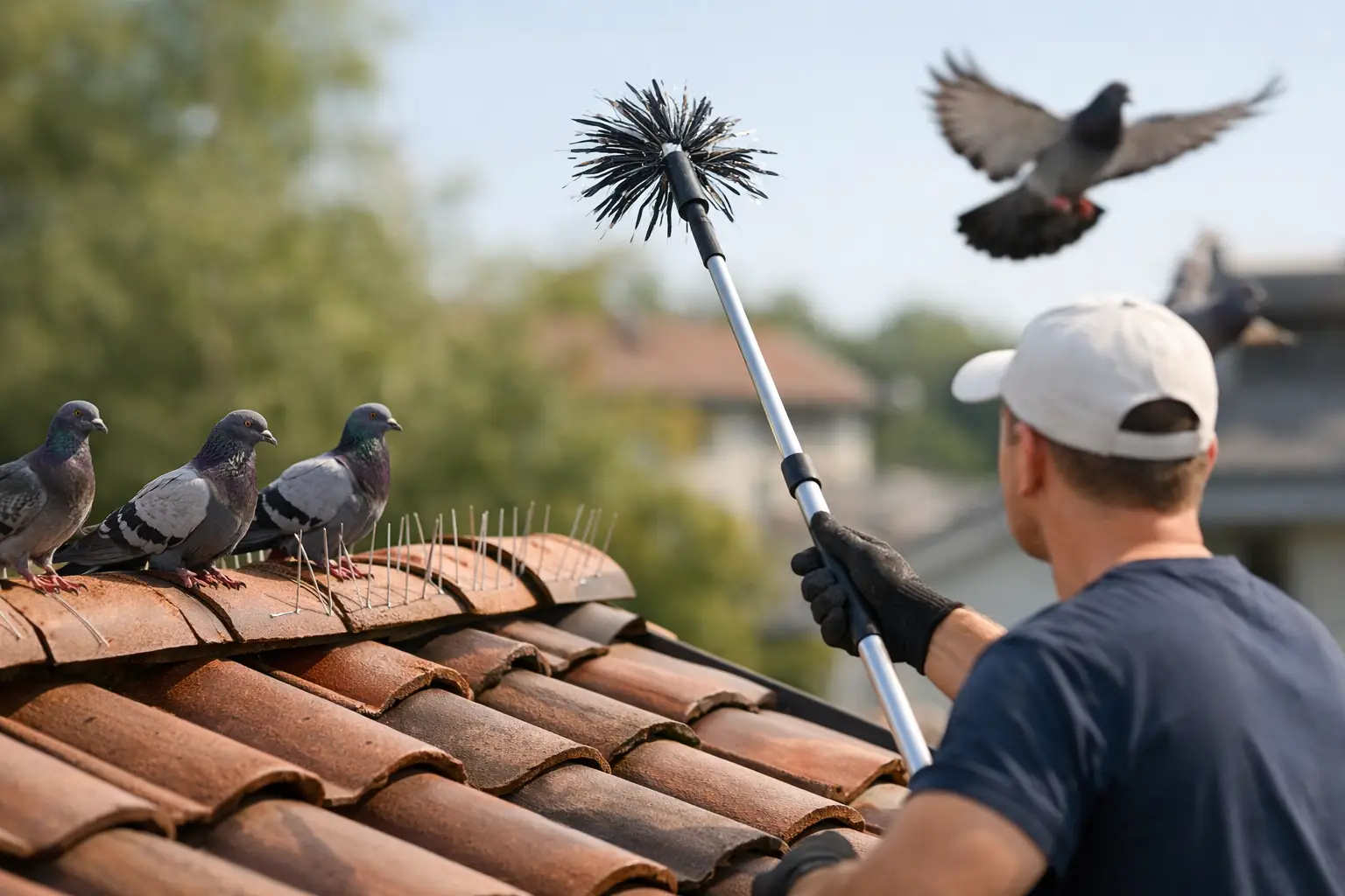 Como espantar pombos do telhado com segurança