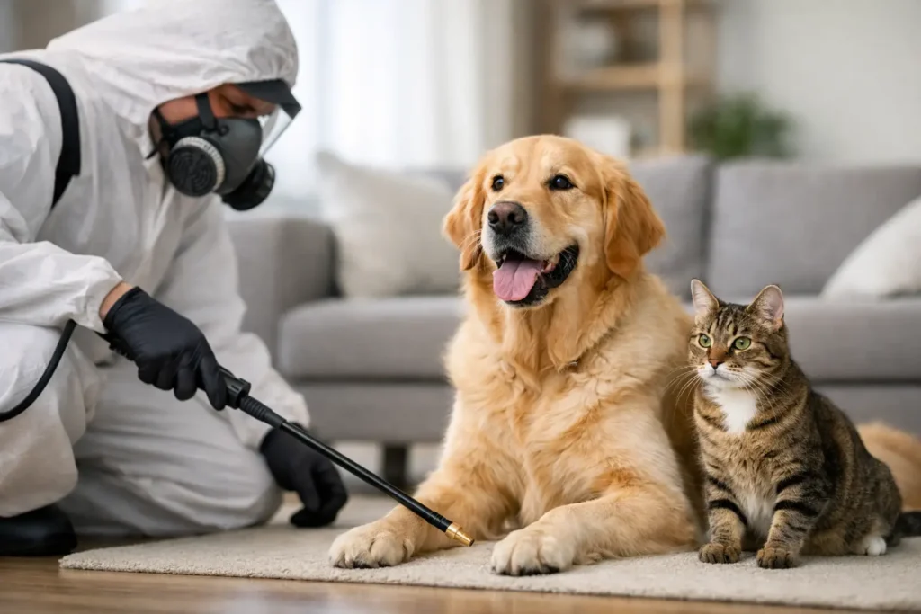 Dedetização pode ser feita com pets?