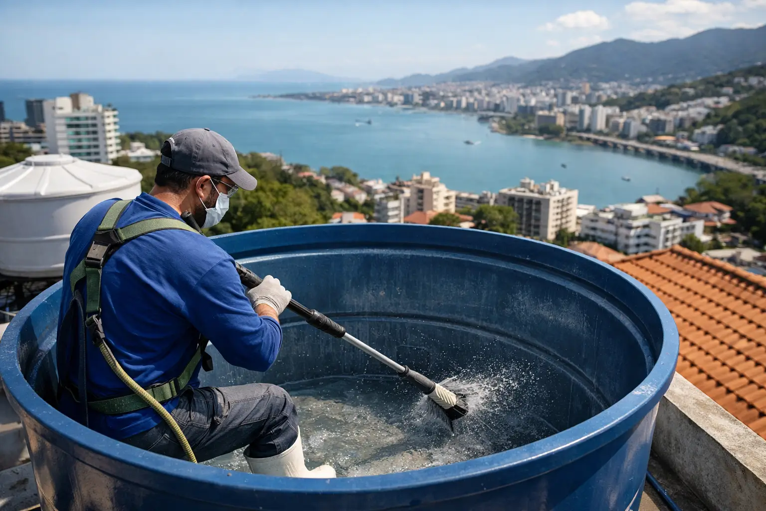 Limpeza de caixa d’água em Florianópolis