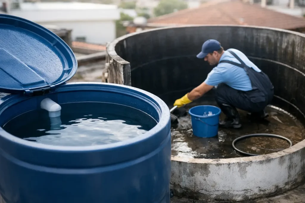 Qual a frequência de limpar caixa d’água?